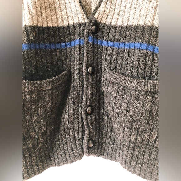 Vintage 80s Yves Saint Laurent Wool Cardigan / Vintage YSL Sweater - Picture 4 of 11